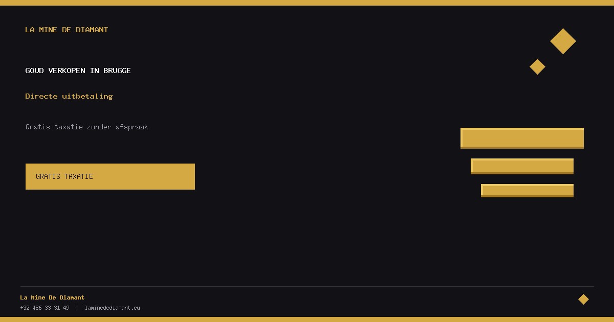 Sell gold in Brugge — La Mine De Diamant