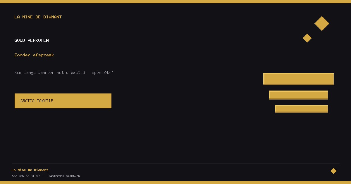 Sell gold — La Mine De Diamant