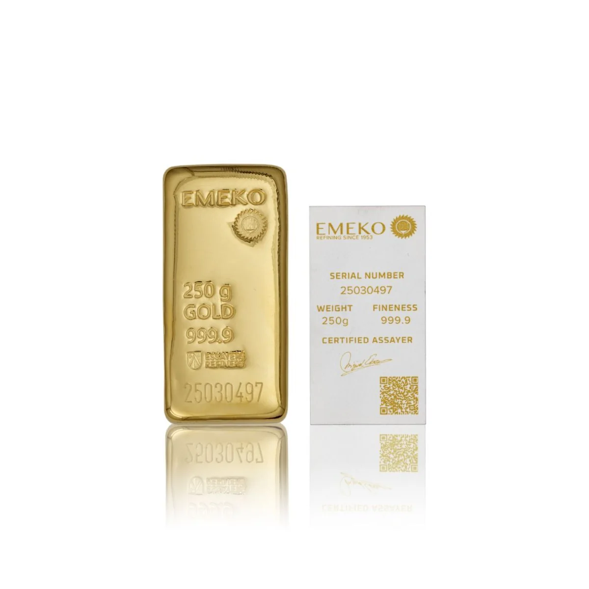 Gold bar 250 grams Emeko