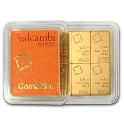 Gold bar CombiBar 10 x 1/10 ounce Valcambi
