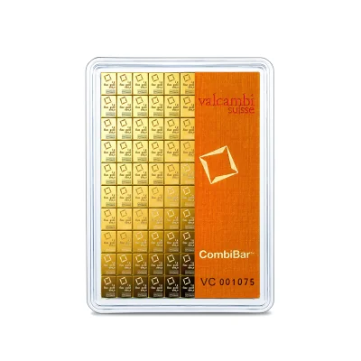 Gold bar CombiBar 100 x 1 gram Valcambi