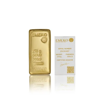 Gold bar 250 grams Emeko