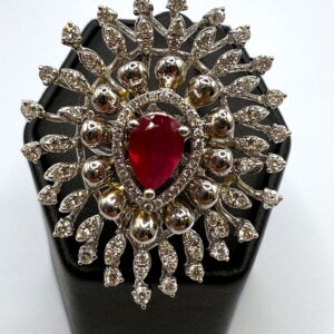 Diamond Swan Ring